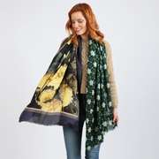 Dalia - wool and silk scarf