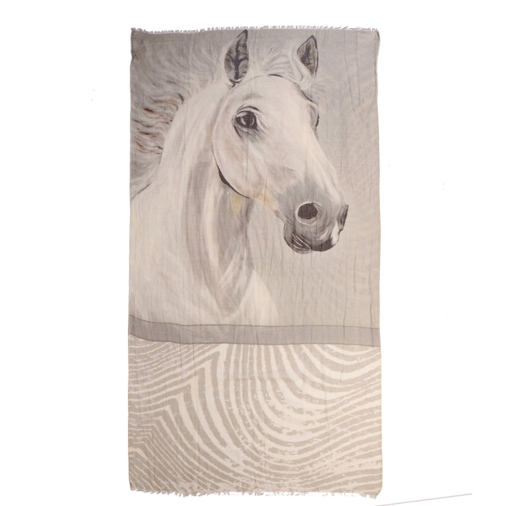 Horse - sciarpa in cotone/modal